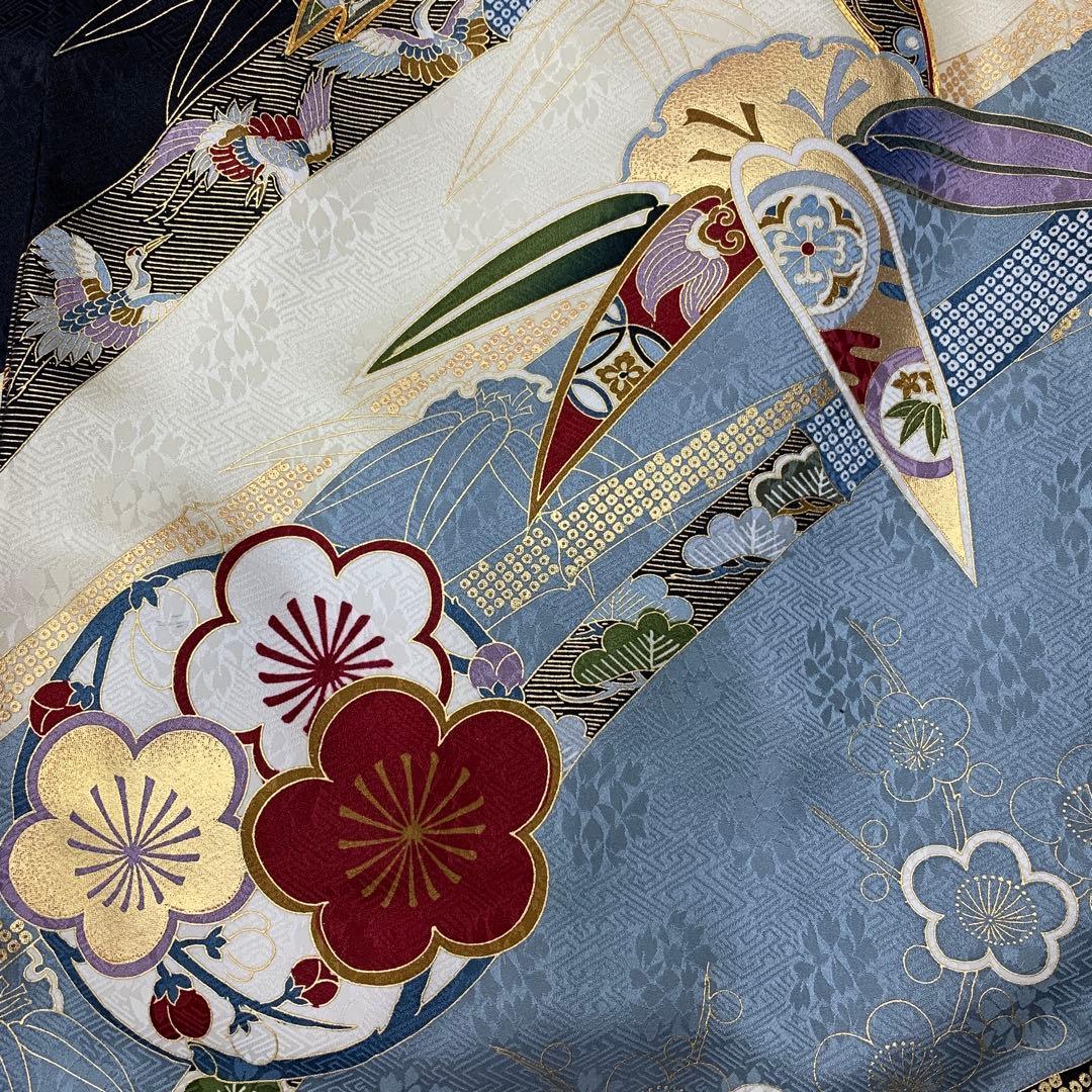 512ayu20□宮参り 掛け着 長襦袢付き 祝い着 七五三にも 松竹梅□美品