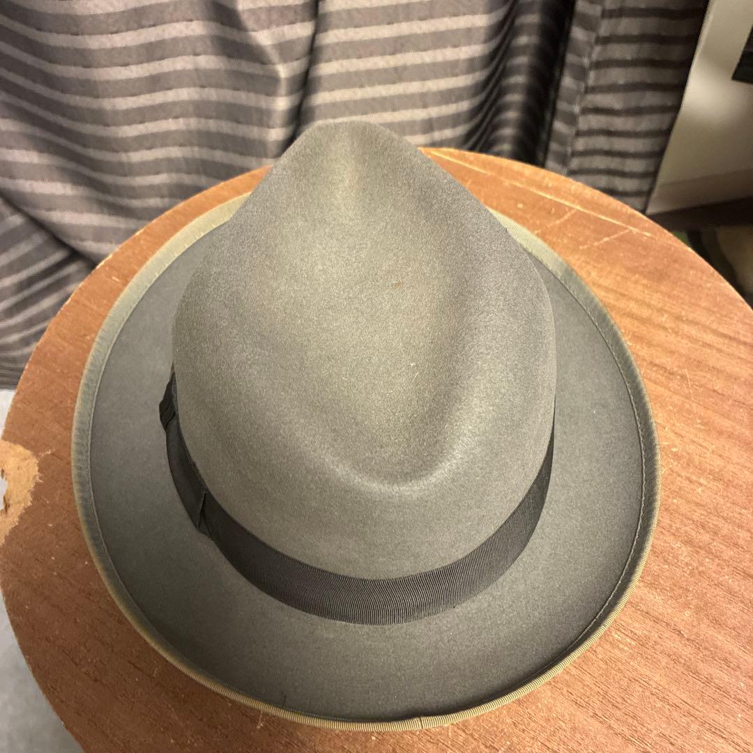 STETSON グレー ヴィンテージフェルト ハット