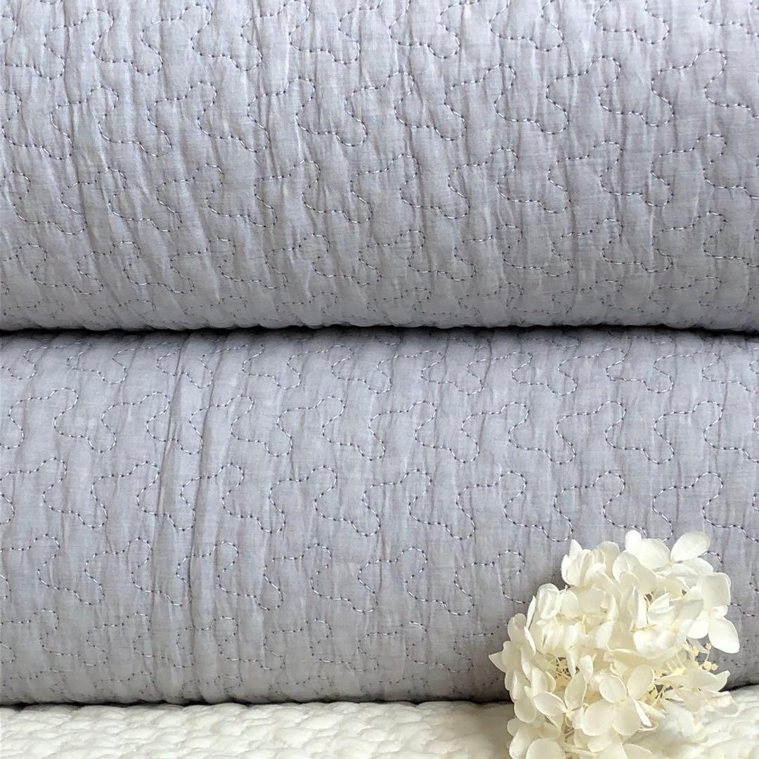 まさこ　韓国イブル クラウド柄ラベンダーグレ&ピンクー 150×200cm