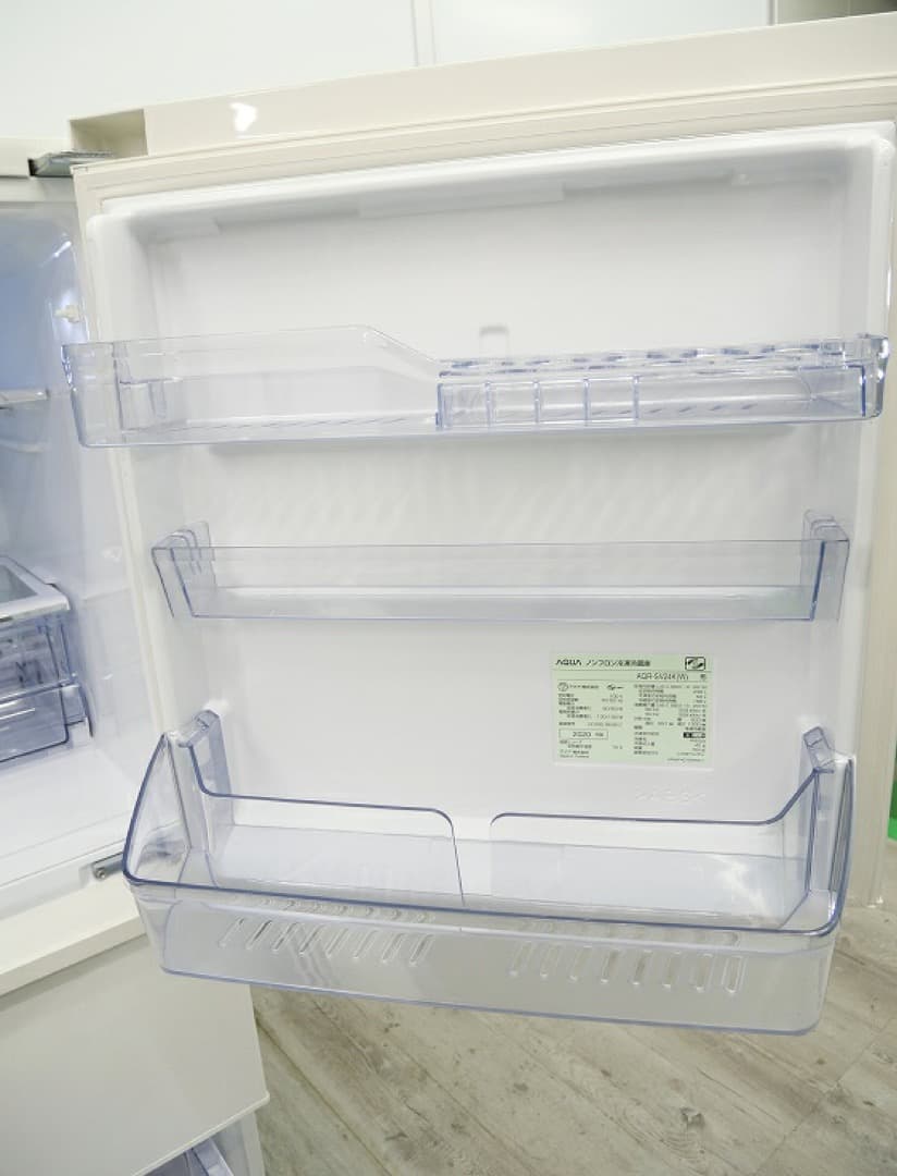 アクア製3ドア/2020年式/238L/冷蔵冷凍庫/AQR-SV24K(W)