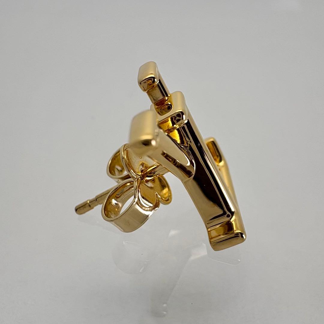 ルイヴィトン ピアス LVアイコニック ロゴ ブックルドレイユ ゴールド