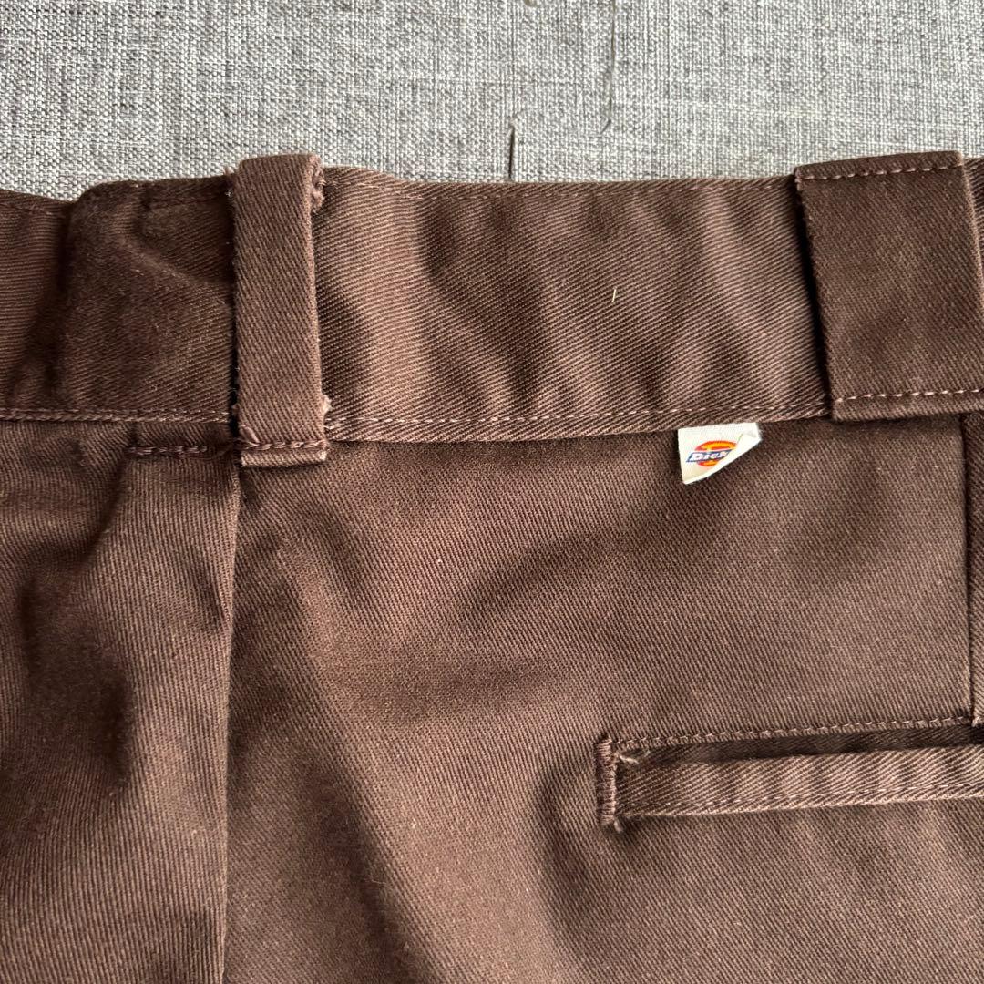 【80s】dickiesディッキーズ 874USA製 ダークブラウンW34L29