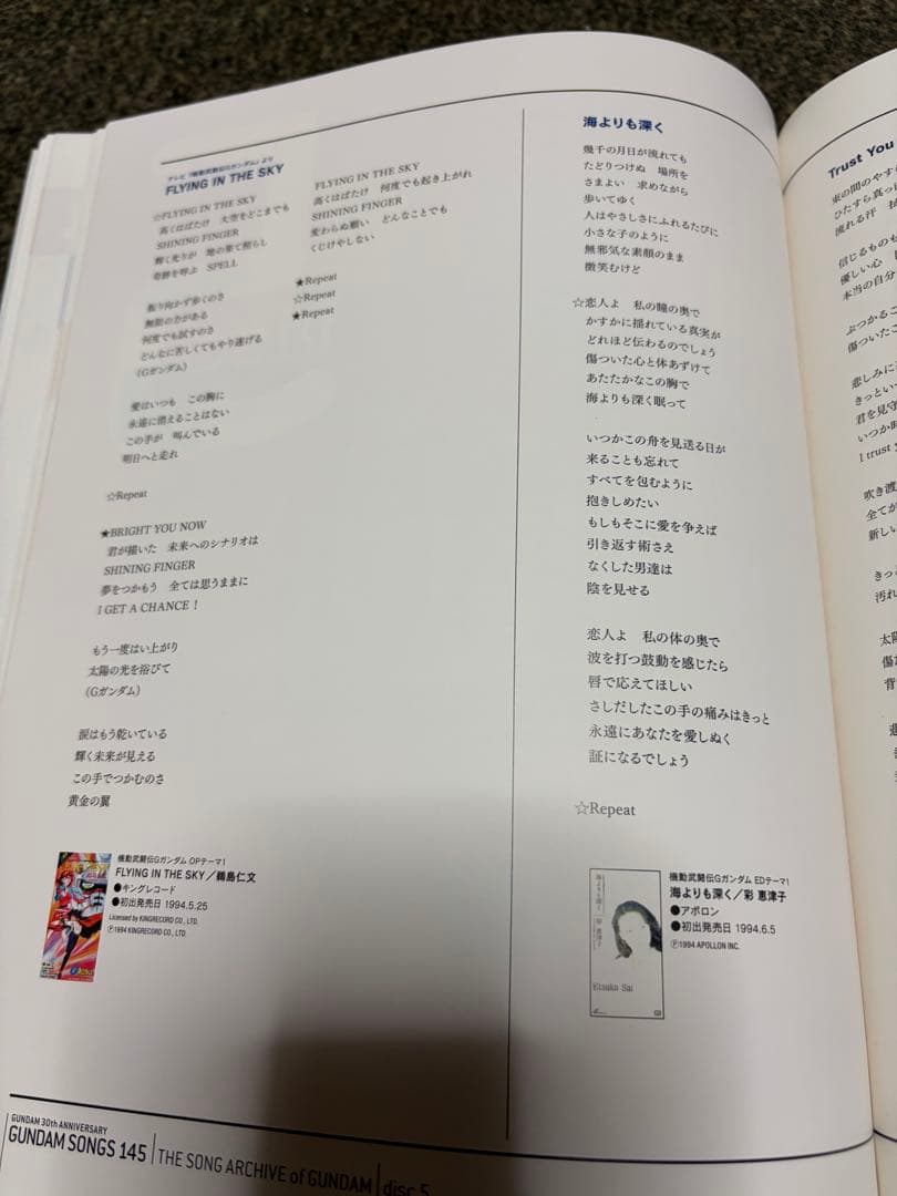 アニメ GUNDAM SONGS 145