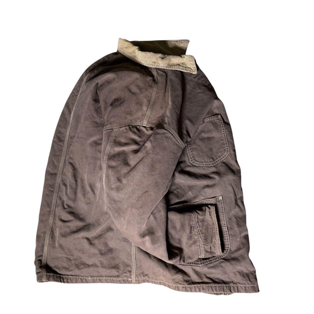 [t390]イタリア製ディーゼルカバーオールダークブラウンXLサイズチョアコート