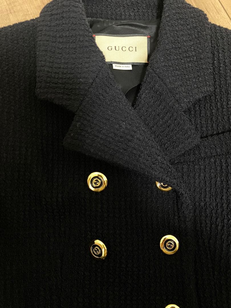 新品未使用品 GUCCI ブラック テーラードジャケット 36