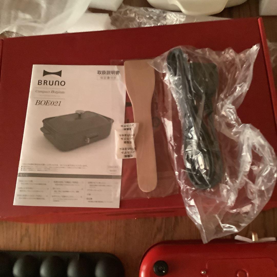 ブルーノ　コンパクト　ホットプレート　プレート2枚＆セラミック鍋