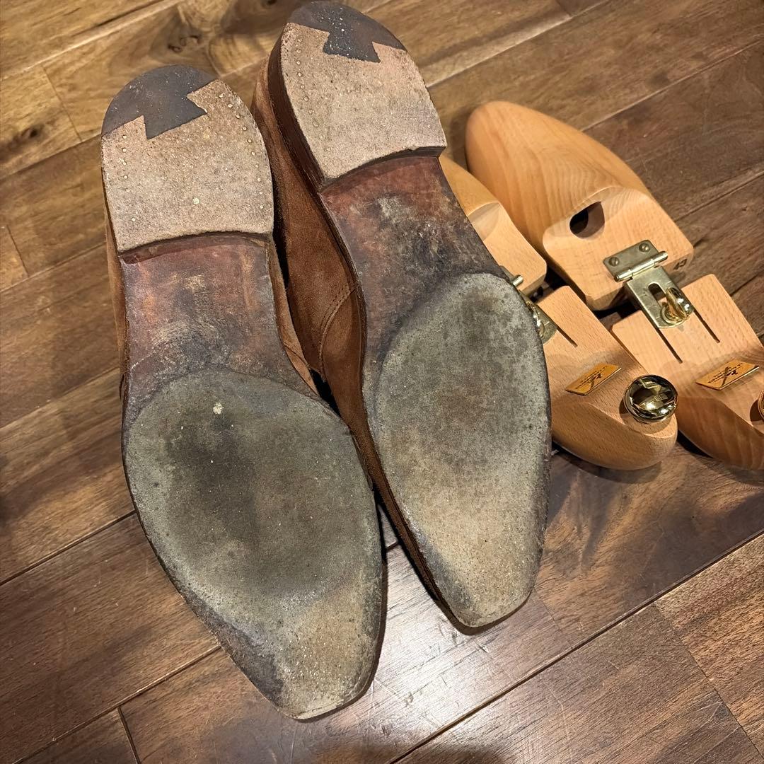 ブラウン スエード チャッカブーツ　クロケット　※送料込