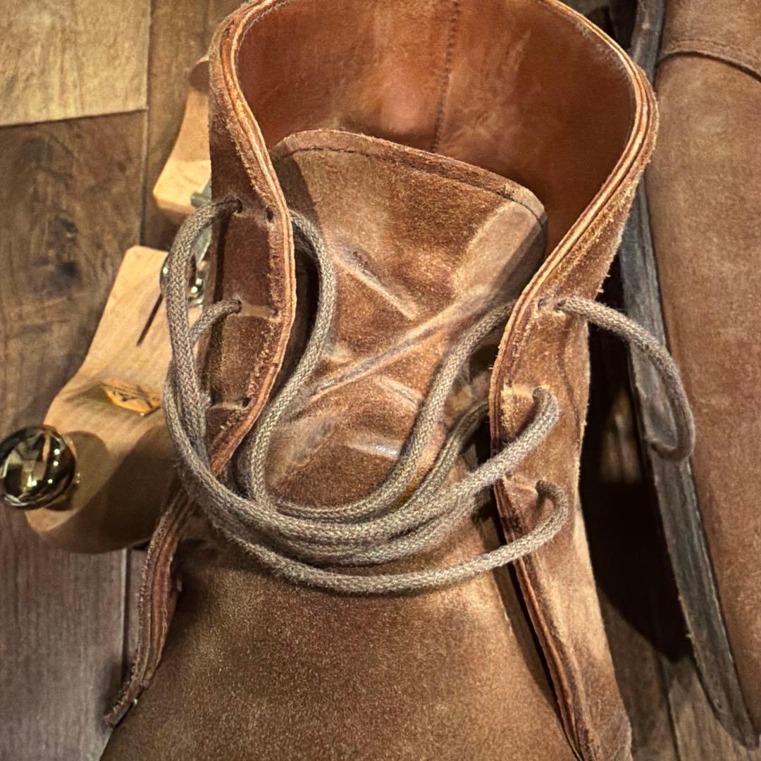 ブラウン スエード チャッカブーツ　クロケット　※送料込