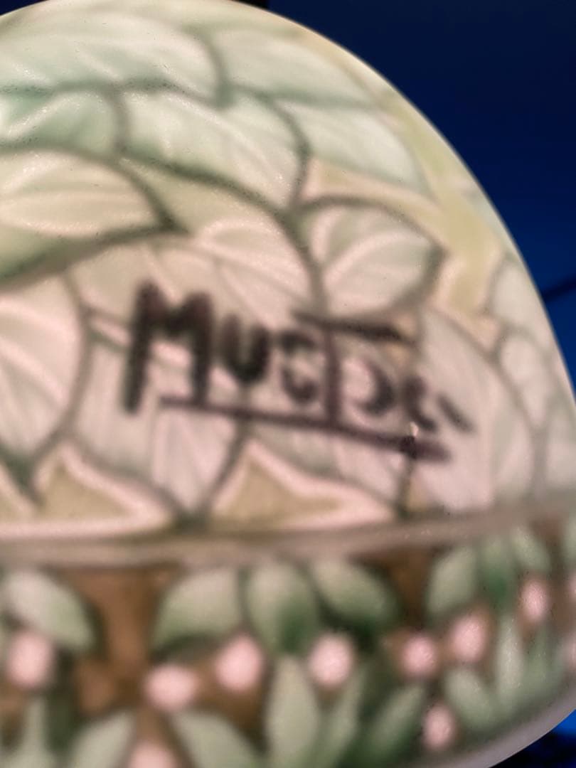 アルフォンス ミュシャ画 ペンダントランプ照明　アンティーク調