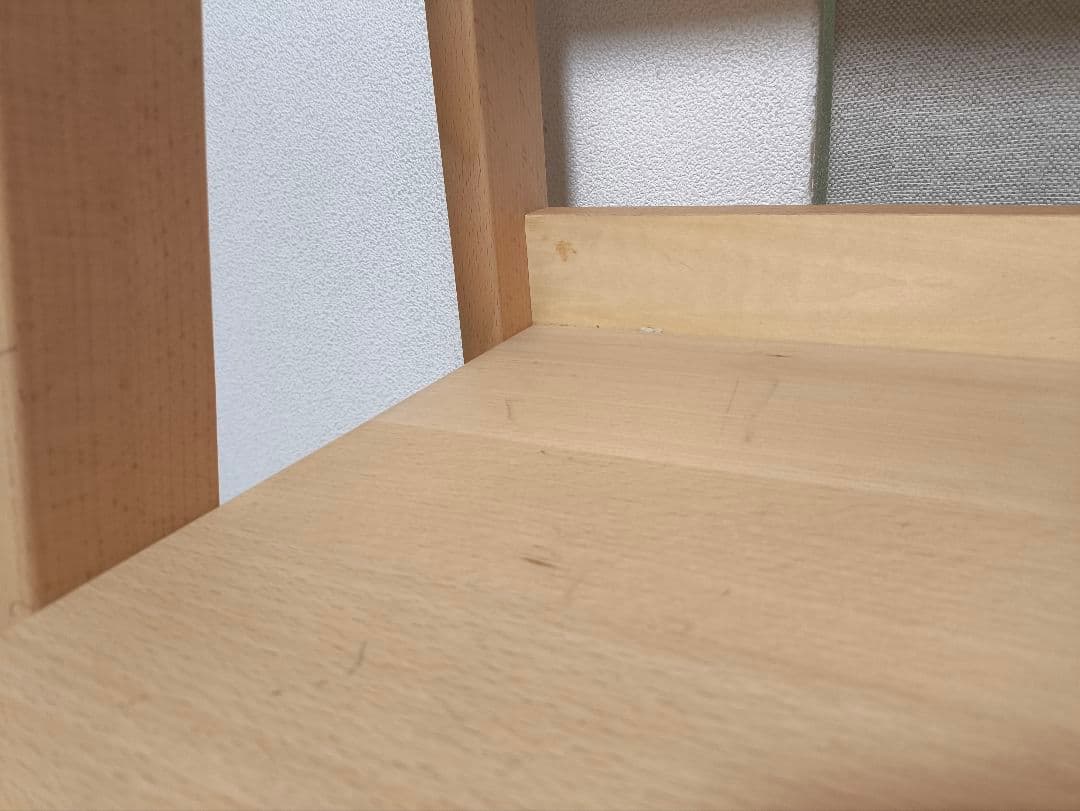 ナチュラルウッド パソコンデスク 引き出し付き 日進木工