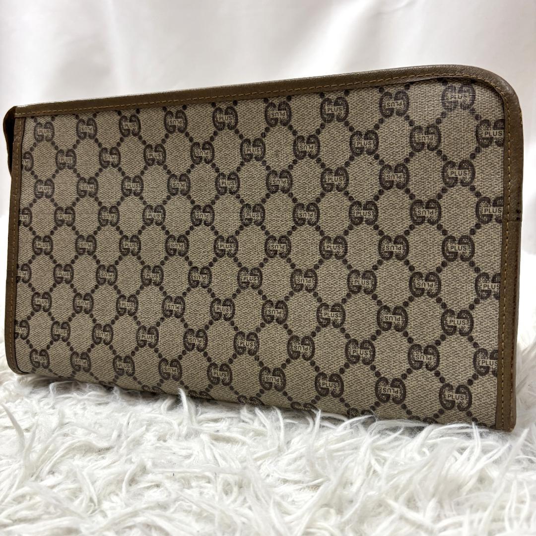 【正規品】GUCCI　Plus　GG柄　クラッチ　セカンドバッグ　金具