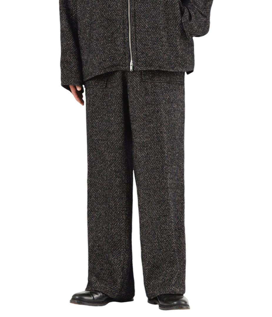 YOKE TWEED WIDE-LEG BAKER PANTS サイズ2