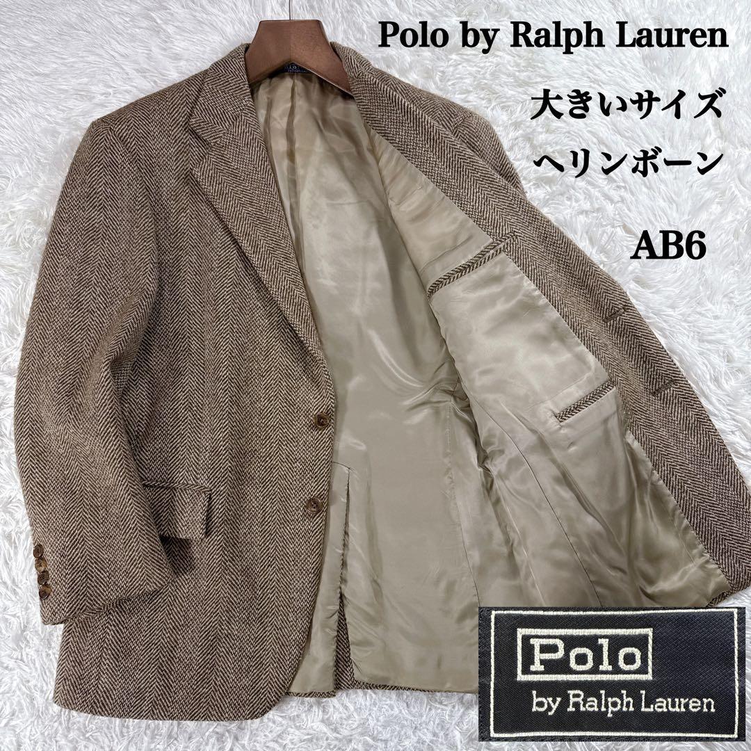 【大きいサイズ】ポロバイラルフローレン ヘリンボーン ツイードジャケット AB6