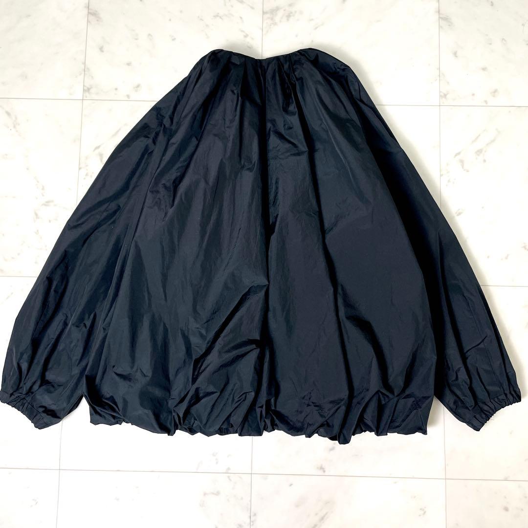 専用【未使用級】ビアズリー 2024SS タフタバルーンブルゾン 絹 黒 F