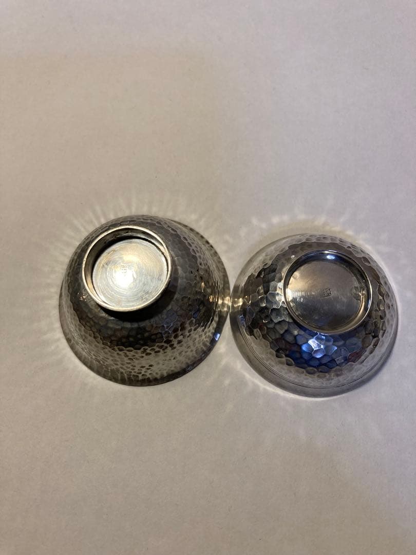 純銀　盃　2点