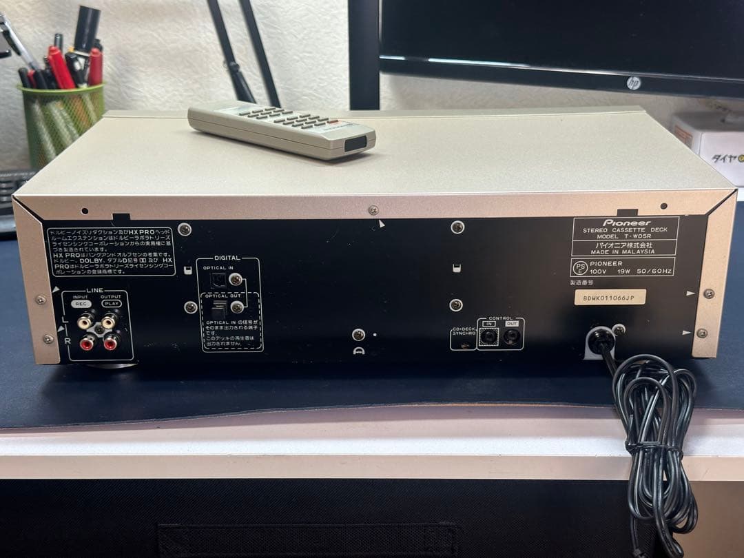 【希少美品】パイオニアステレオダブルカセットデッキT−WD5R