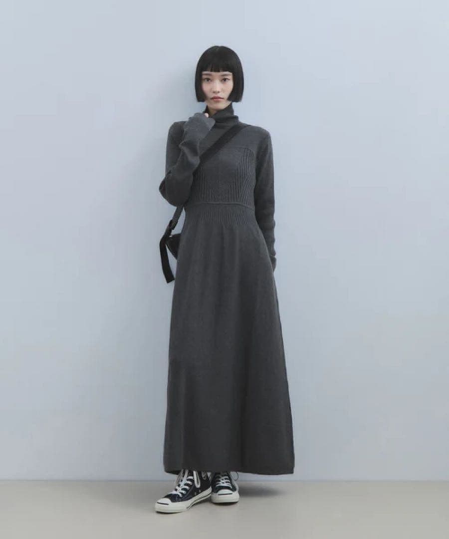 【大人気完売品】アダムエロペ MIXパターンニットワンピース