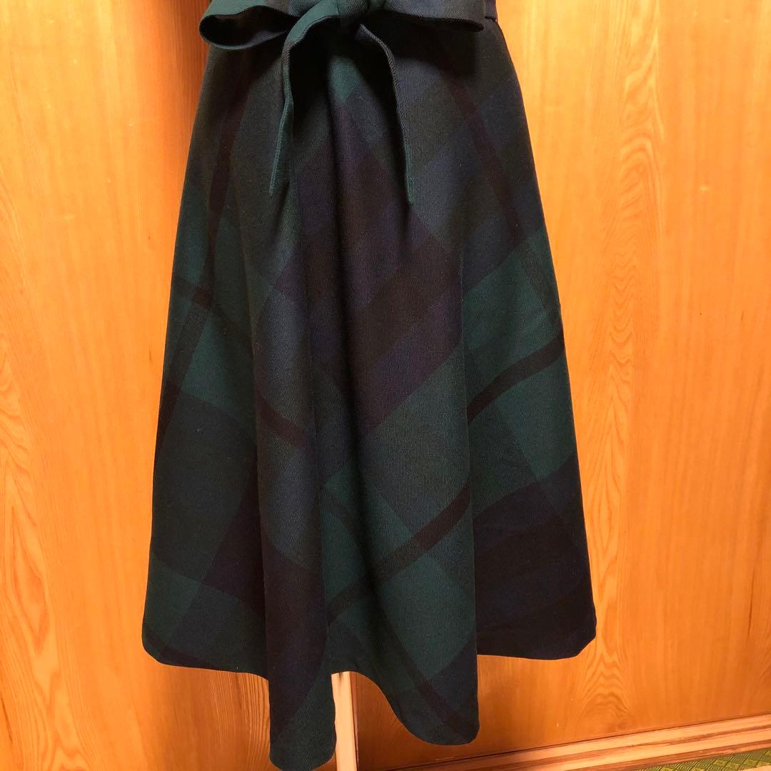 Yorkland ヨークランド　タータンチェックワンピース　美品