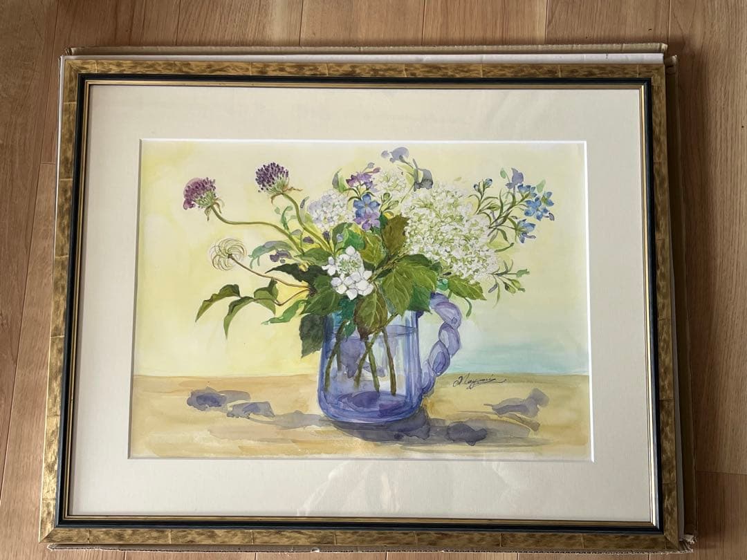 なでしこ　オリジナル水彩画