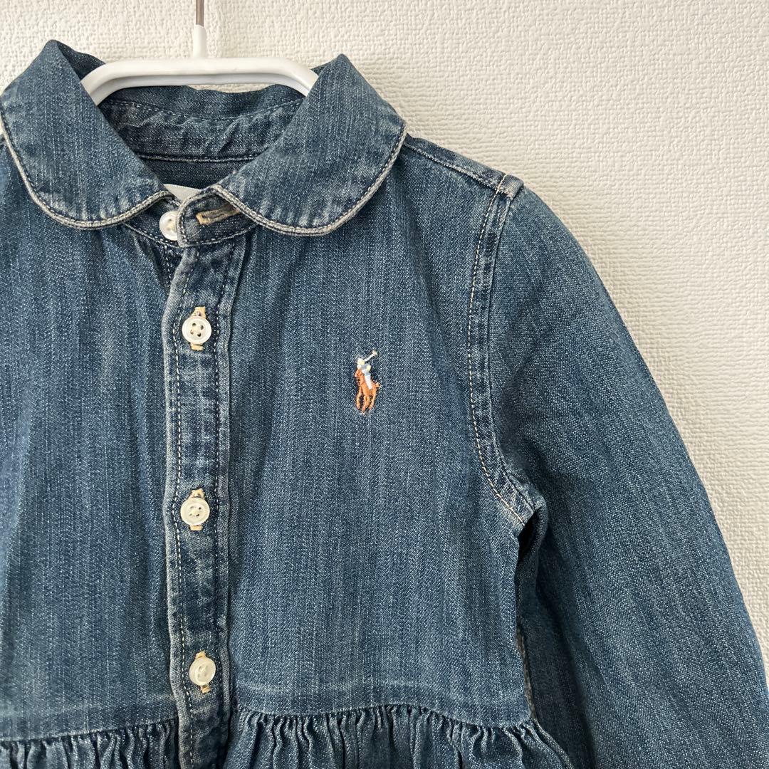 【新品】ラルフ・ローレン ベビー デニムワンピース