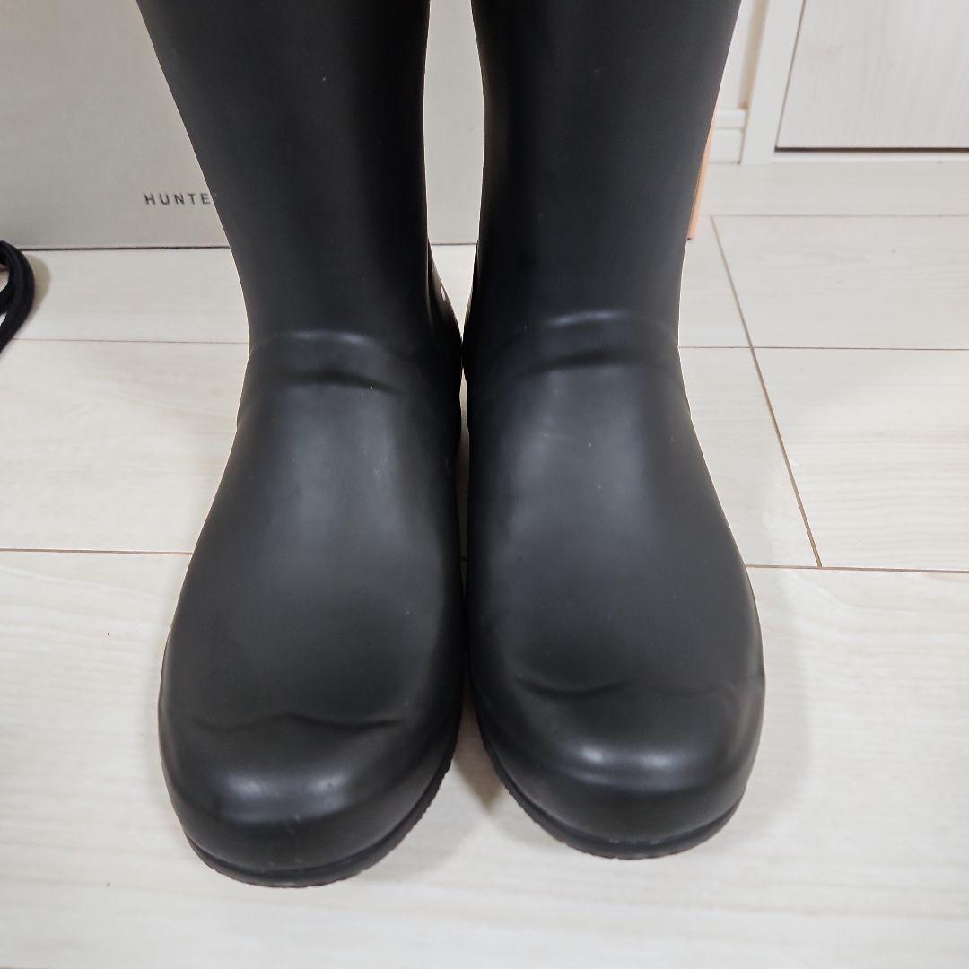 のり　【美品】HUNTER ハンター ブラック 長靴・レインブーツ