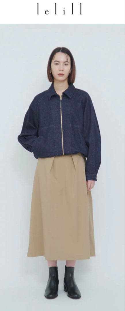 lelill レリル　バックタックドリズラージャケット