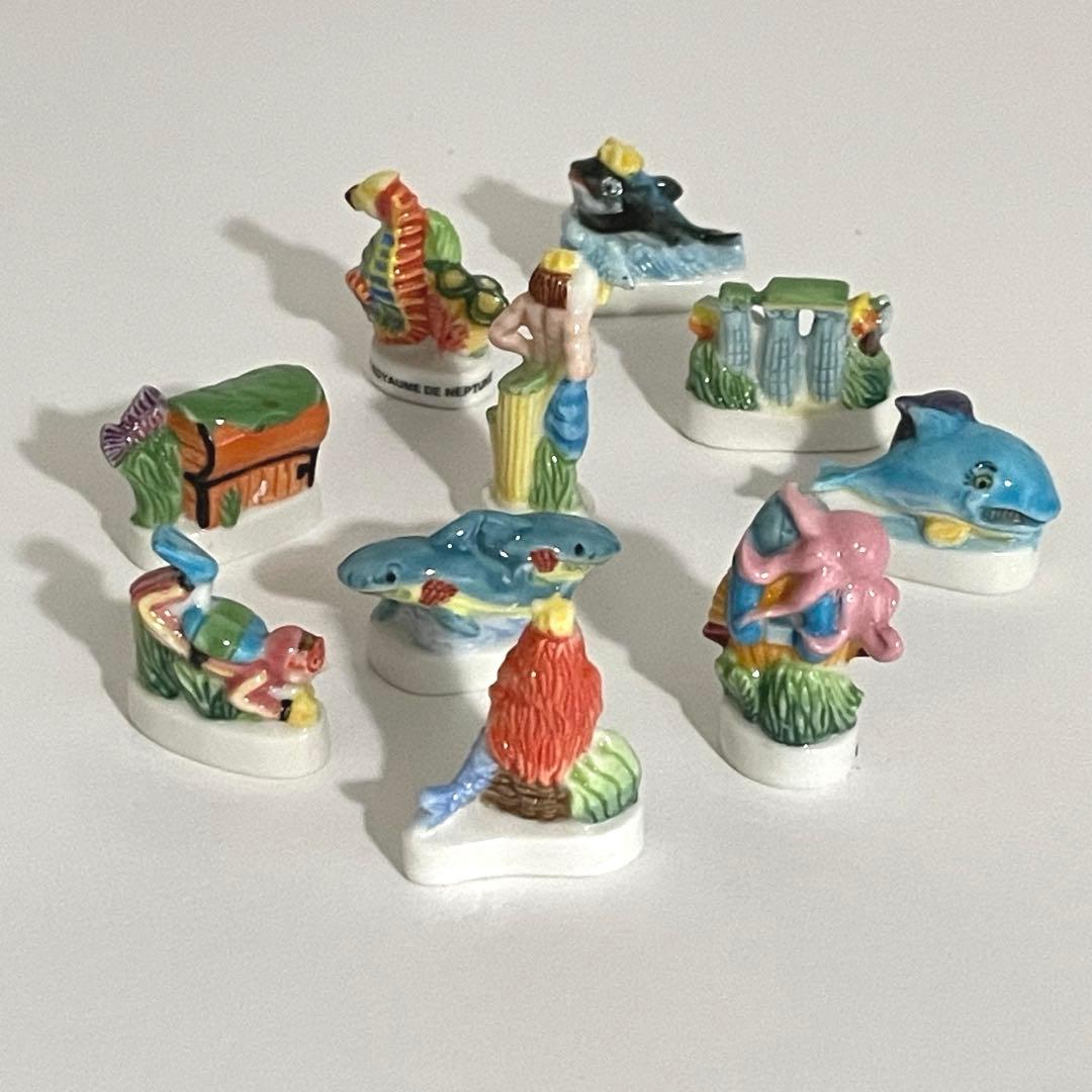 ネプチューン　フェーブ　ヴィンテージ　フランス　陶器　海　人魚　雑貨　イルカ