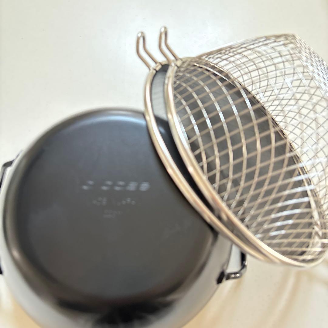 【nori】 ラバーゼ/la base 鉄の揚げ鍋セット 直径22㎝タイプ