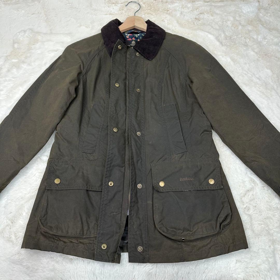 ✨希少✨激レア✨Barbour 花柄裏地オイルドジャケット 英国製 花柄