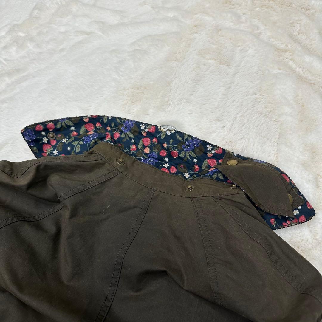 ✨希少✨激レア✨Barbour 花柄裏地オイルドジャケット 英国製 花柄