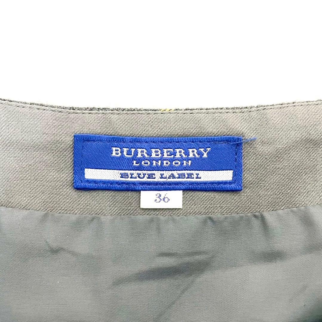 y2k❤️ BURBERRY BLUE LABEL 2連ベルト チェックスカート