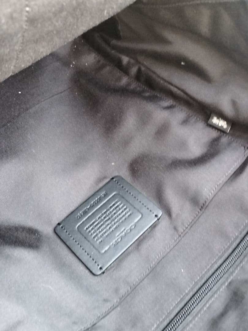 アパレル販売のエビス丸　COACH リュック　レザー　ブラック