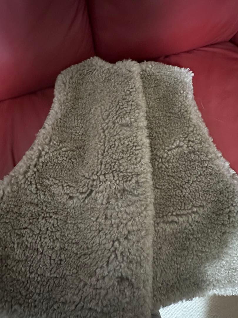 フレームワーク　フェイクファーベスト　ベージュB