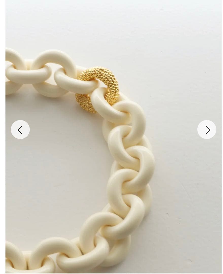 Chieko+ macaron necklace white 試着のみ