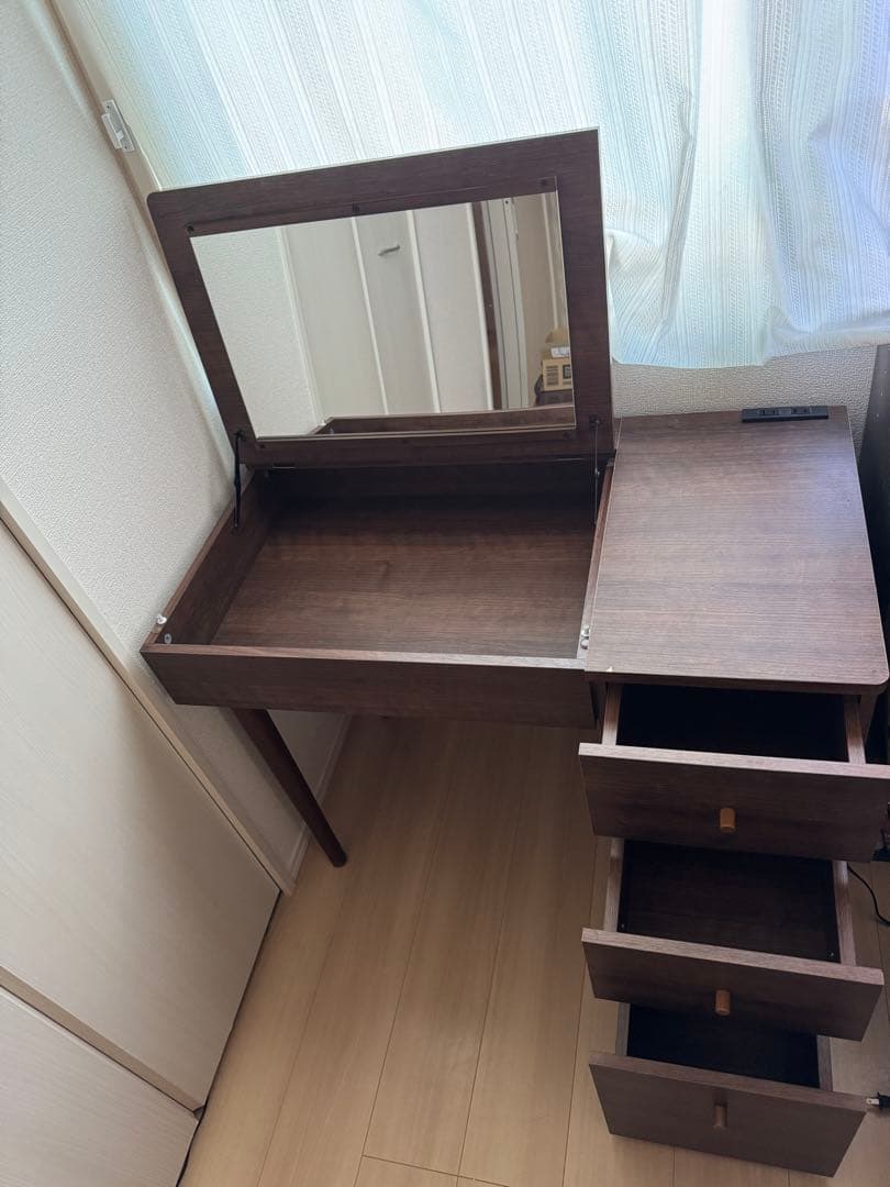 ドレッサー デスク テーブル 化粧台 デスク　ピオニー　DR-9048