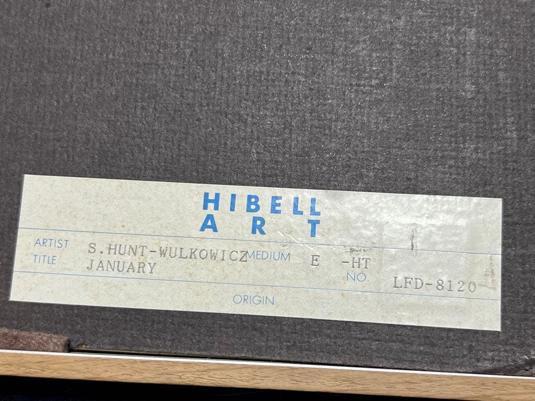 版画　スーザン・ハント・ウォルコッツ