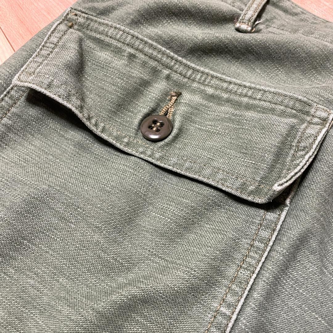 【21時までタイムセール】オアスロウ　ファティーグパンツ　スリム　M