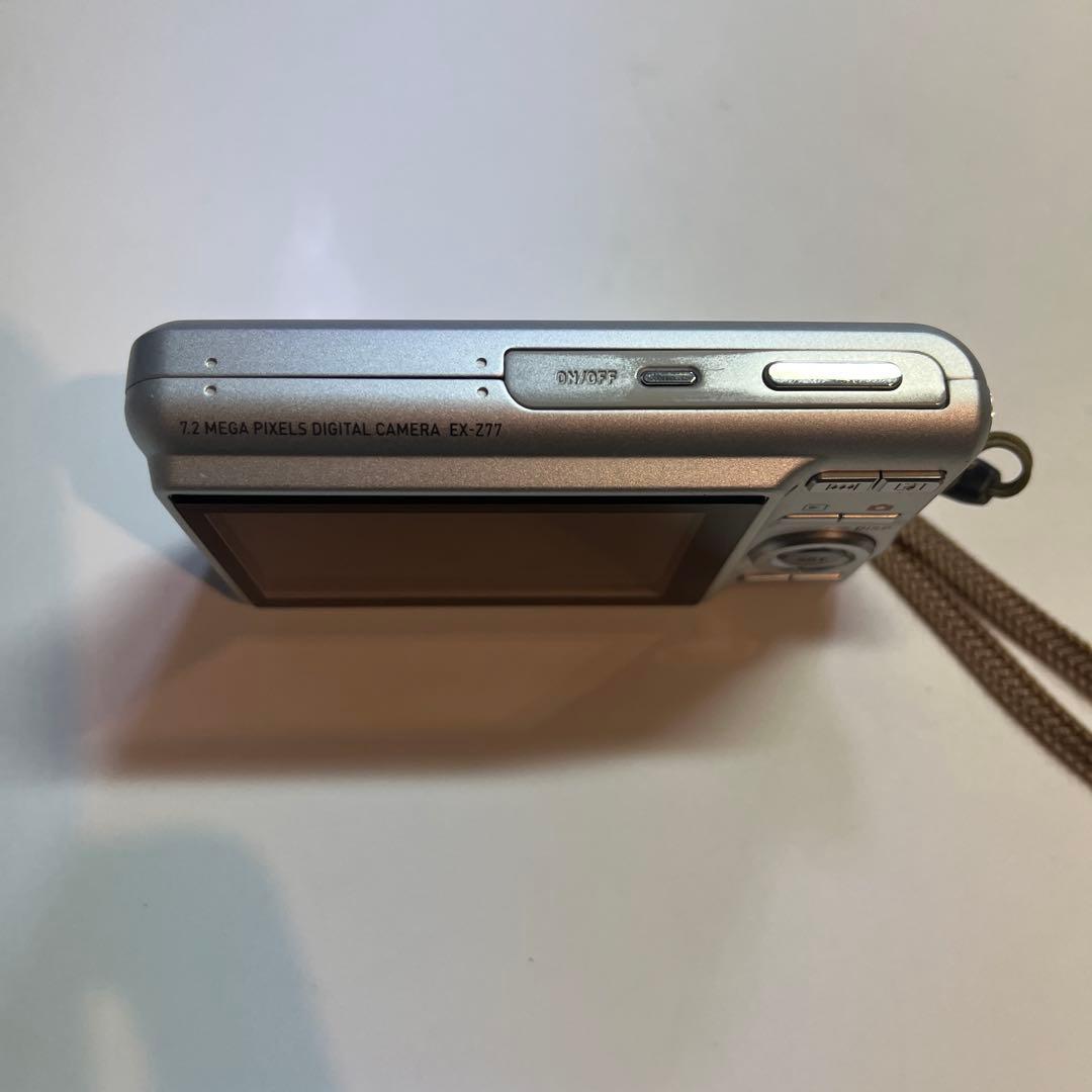 CASIO EXILIM EX-Z77 シルバー バッテリー付き