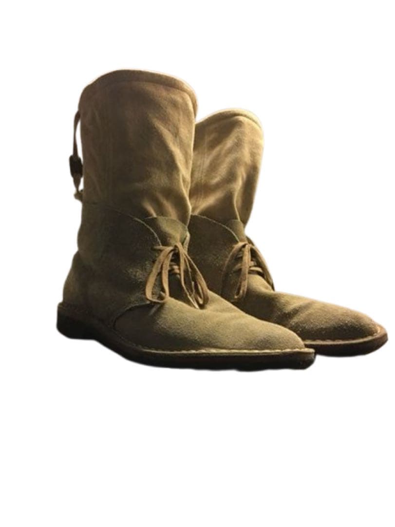 ミハラヤスヒロ名作 スウェードレザー レイヤード デザートブーツ クレープソール