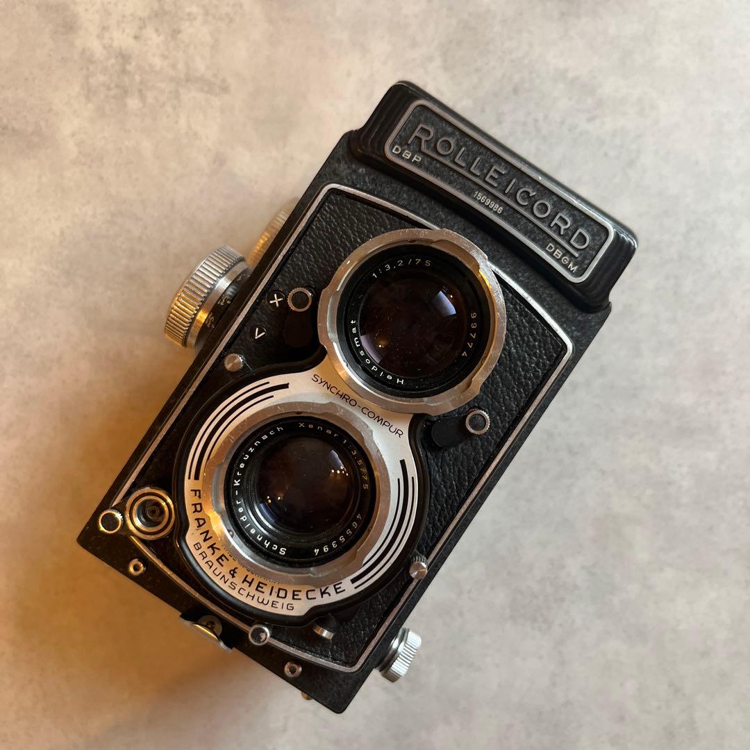 二眼レフ　カメラ　ローライコード