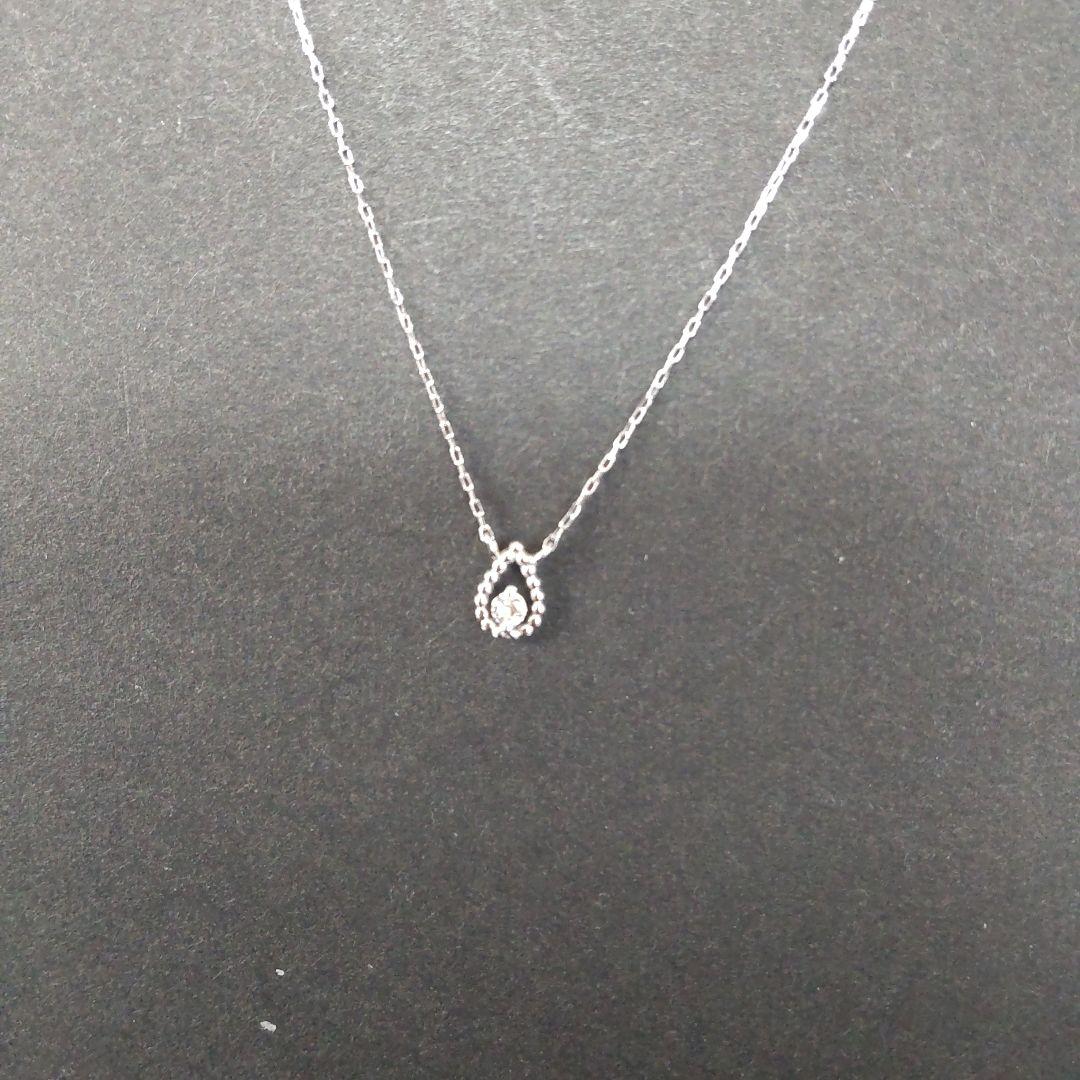 最終価格【K10WG ダイヤモンドネックレス】