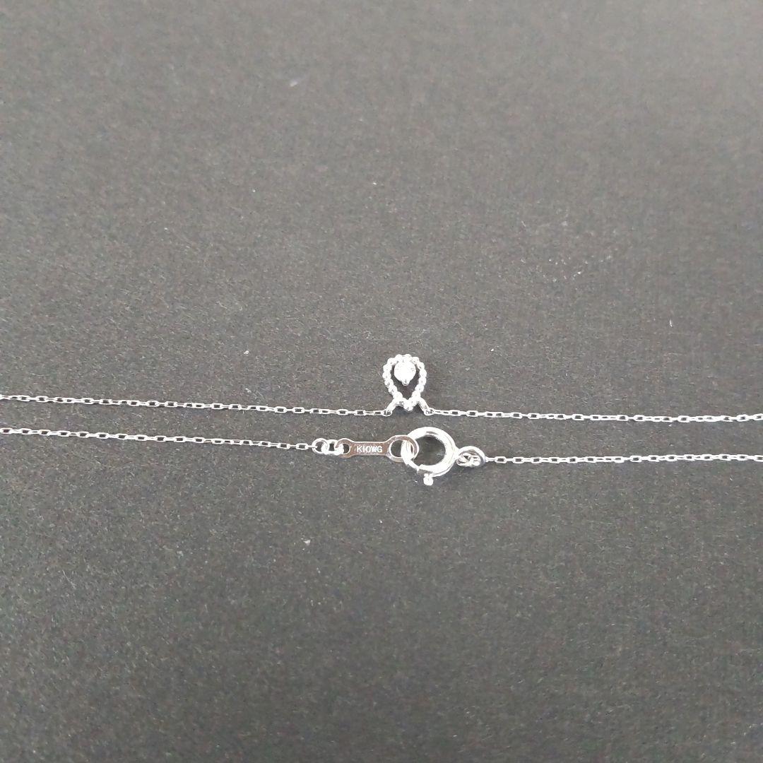 最終価格【K10WG ダイヤモンドネックレス】