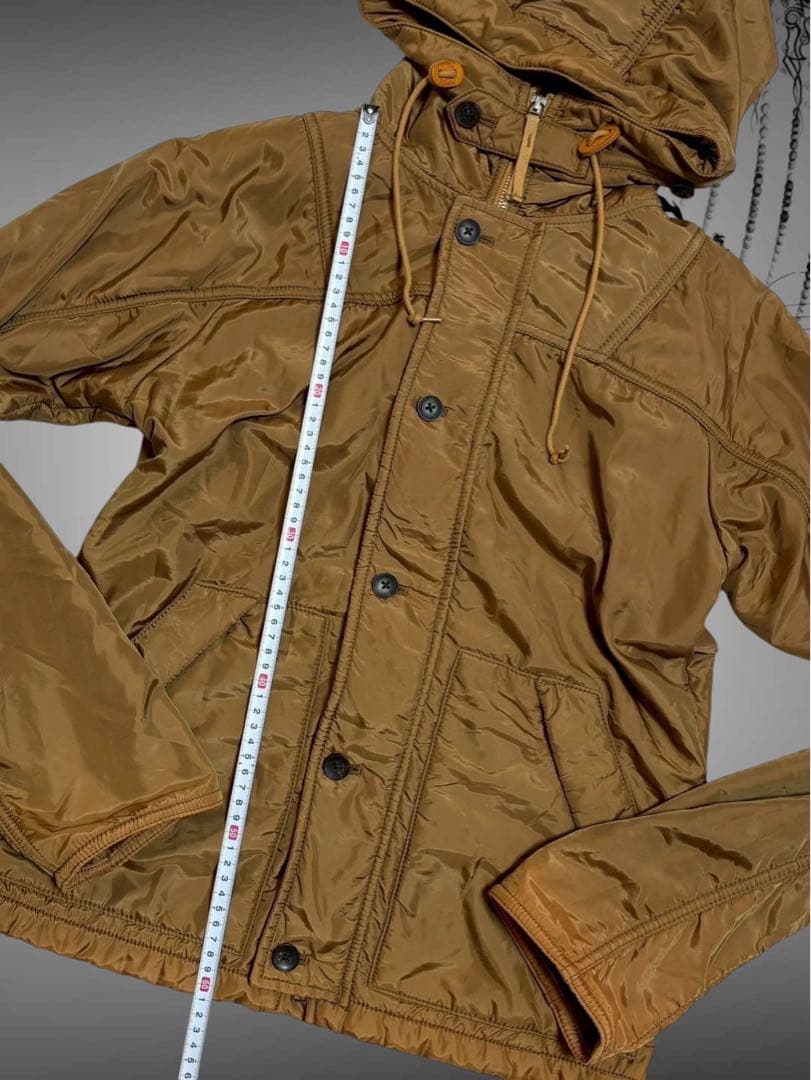 レアカラー　y2k平成ギャル00s光沢ボアシャーリングパーカー　ゴシック