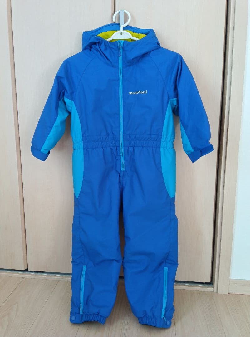 【美品】モンベル パウダーカバーオール ブルー110