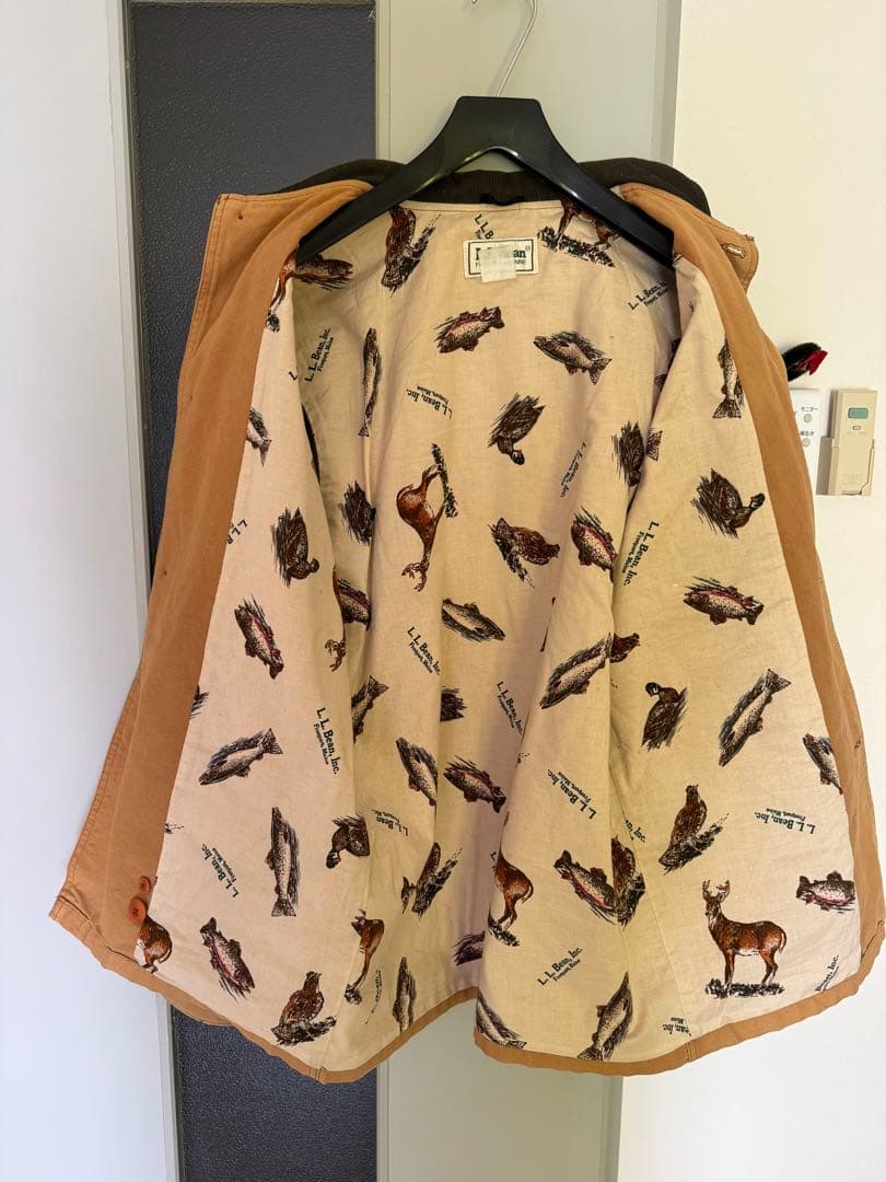 メ*4様 USA製 L.L.Bean アニマルプリント裏地 ダックハンティングジ