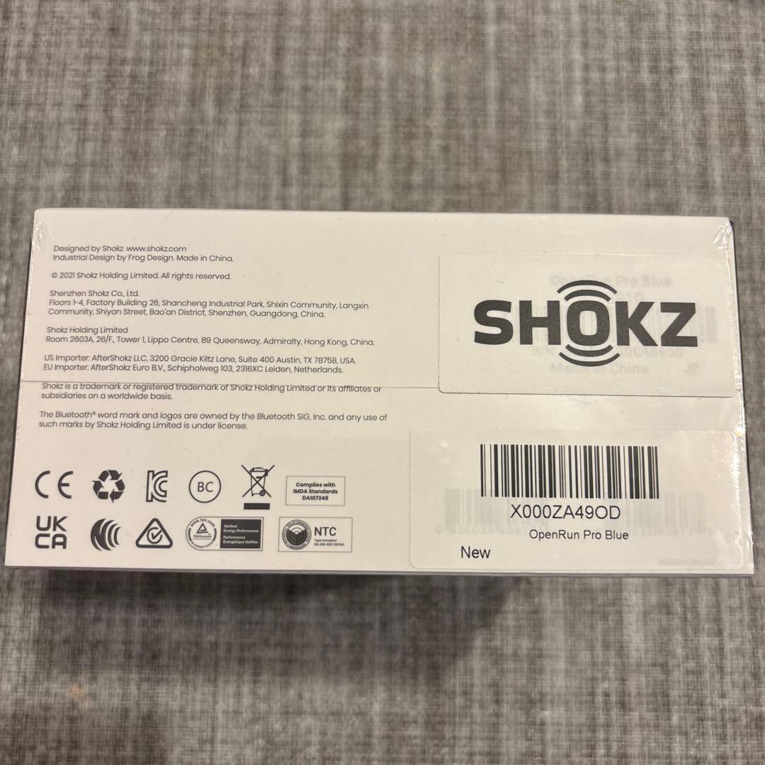 SHOKZ OPENRUN PRO 骨伝導イヤホン ブルー 新品未開封