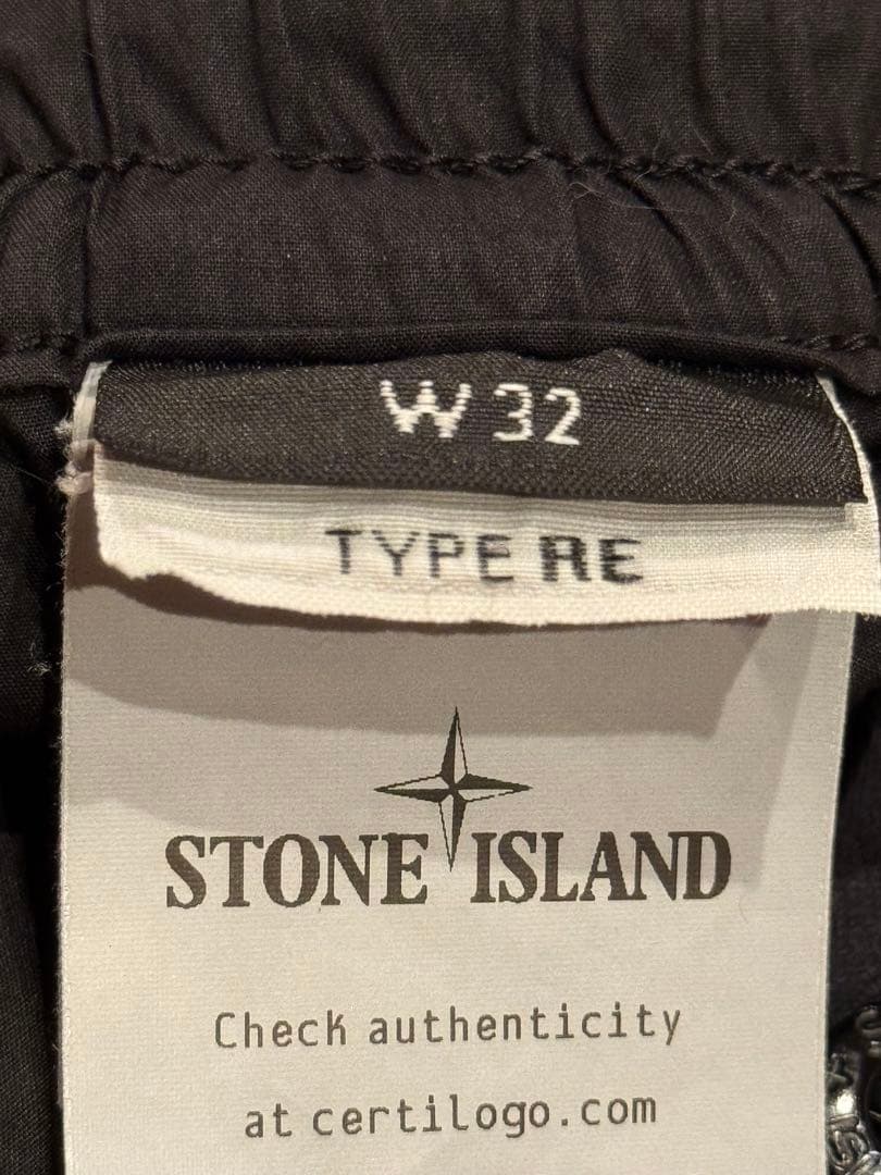 【希少】STONE  ワイドカーゴパンツ W32 ブラック 未使用級