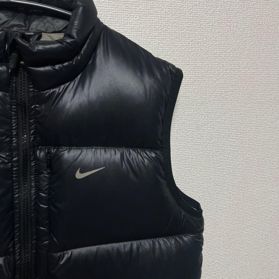 00s y2kナイキ ダウンベスト 550フィル ブラック 黒