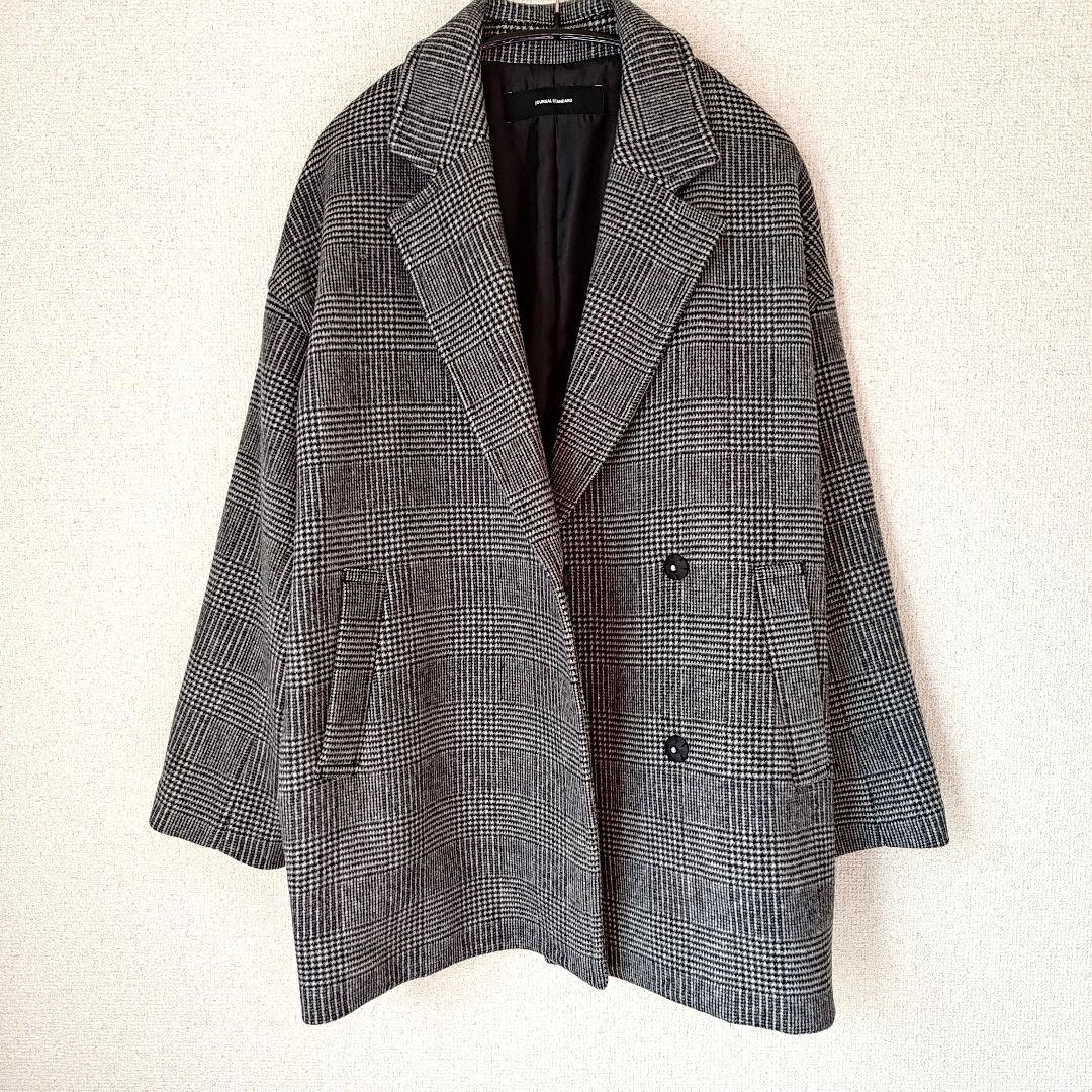 ジャーナルスタンダード　スーパー140ビーバーテーラーコート　グレンチェック36