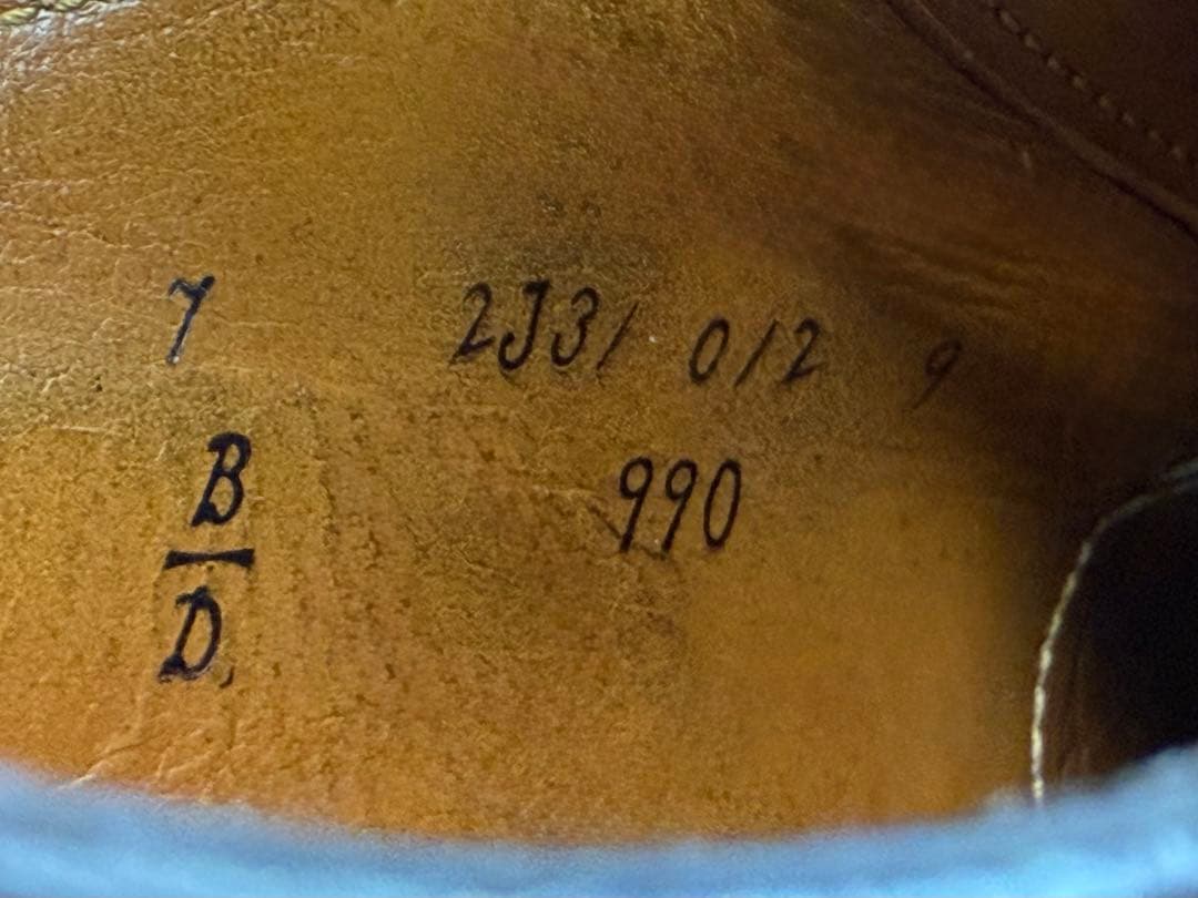 オールデン　コードバン　#990　7D　ダークバーガンディ　バリーラスト　袋付